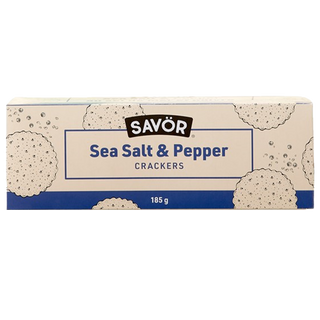 Savor Crackers Sea Salt & Pepper 185g