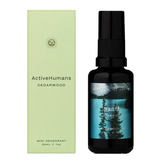 Active Humans Mini Deodorant Spray Cedarwood 30mL