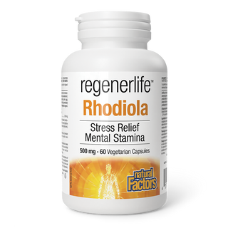 Natural Factors RegenerLife Rhodiola 500mg 60 Veggie Caps