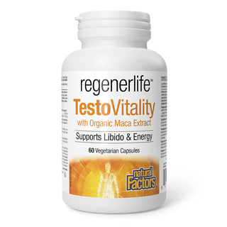 Natural Factors RegenerLife TestoVitality 60 Veggie Caps