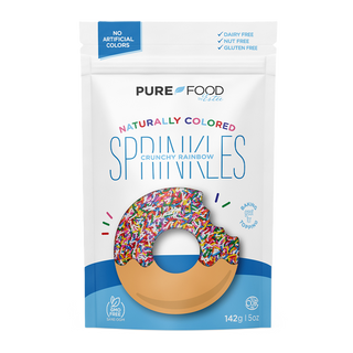 Pure Food Sprinkles Crunchy Rainbow 142g