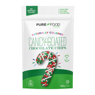 Pure Food Chocolate Chips Holiday Candy Coated 142g