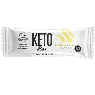 Genius Gourmet Keto Bar Iced Lemon Cake 31g