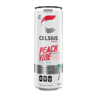 Celsius Energy Drink Zero Sugar Peach Vibe 355mL