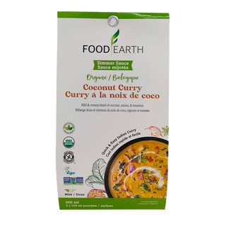 Food Earth Organic Simmer Sauce Coconut Curry 300mL