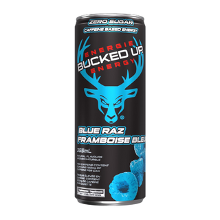 Bucked Up Energy Drink Blue Razz 355mL