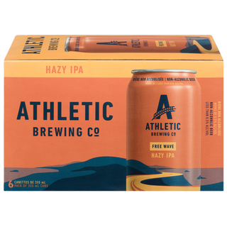 Athletic Brewing Non-Alcoholic Beverage Free Wave 6x355mL