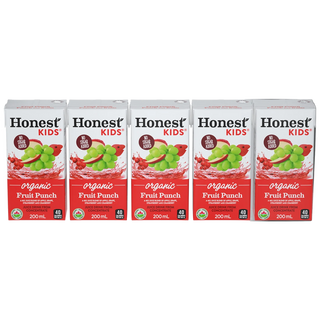 Honest Kids Organic Juice Fruit Punch 5x200mL