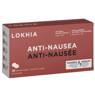 Lokhia Anti-Nausea Lemon 30 Chewable Tablets