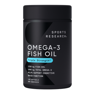 Sports Research Omega 3 Fish Oil Triple Strength 120 Softgels