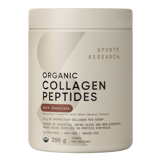 Sports Research Organic Collagen Peptides Dark Chocolate 256g