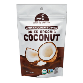 Mavuno Harvest Organic Dried Coconut Dark Chocolate Dipped 84g