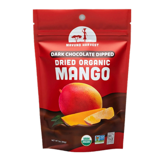 Mavuno Harvest Organic Dried Mango Dark Chocolate Dipped 84g