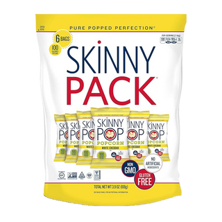 Skinny Pop Popcorn White Cheddar  6X18g