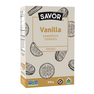 Savor Organic Sandwich Cookies Vanilla 300g