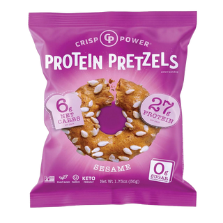 Crisp Power Protein Pretzels Sesame 1.75 oz