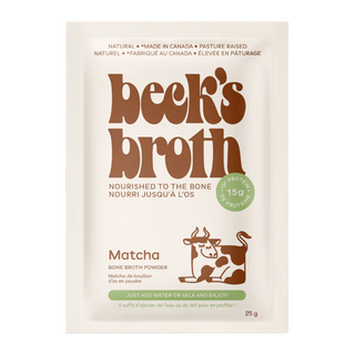 Beck's Broth Bone Broth Powder Matcha 25g