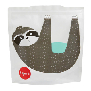 3 Sprouts Sandwich Bags Sloth 2 Packs