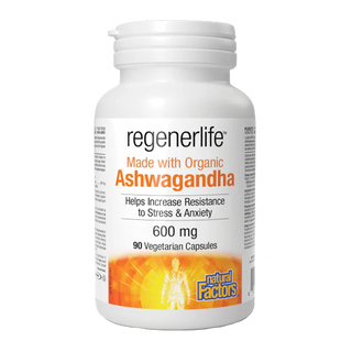 Natural Factors RegenerLife Ashwagandha 600mg 90 Veggie Caps