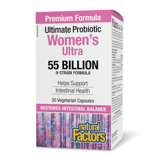 Natural Factors Women's Ultra Ultimate Probiotic 55 Billion 30 Veggie Caps