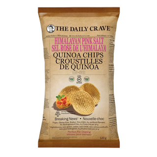 The Daily Crave Quinoa Chips Himalayan Pink Salt 120g