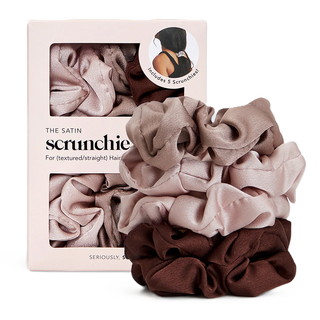 Kitsch Satin Scrunchie Cameo 5 Packs