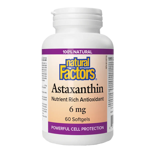 Natural Factors Astaxanthin 6mg 60 Softgels