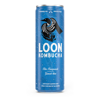 Loon Kombucha Organic Kombucha Blue Pomegranate 355mL