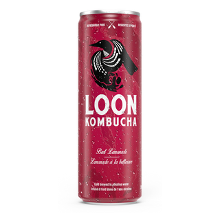 Loon Kombucha Organic Kombucha Beet Lemonade 355mL