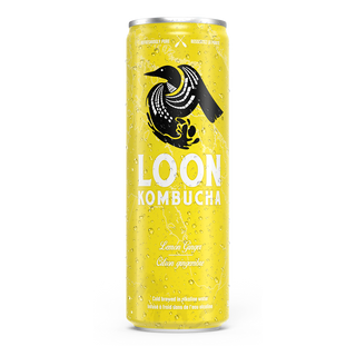 Loon Kombucha Organic Kombucha Lemon Ginger 355mL