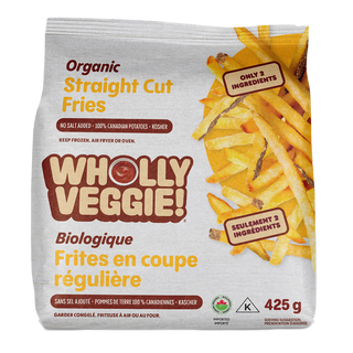 Wholly Veggie Organic Fries Straight Cut 425g