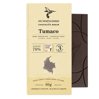 Hummingbird Chocolate Bars Tumaco Cacao 70% 60g