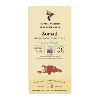 Hummingbird Chocolate Bars Zorzal  Cacao 70% 60g