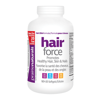 Prairie Naturals Hair Force 180+20 Softgels