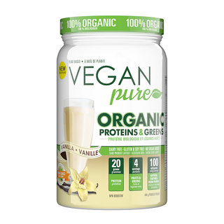 Vegan Pure Organic Protein & Greens Vanilla 444g