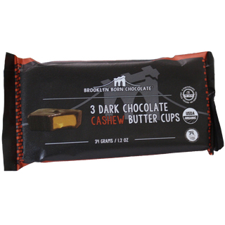 Brooklyn Born Chocolate Organic Cashew Butter Cups Dark Chocolate 34g