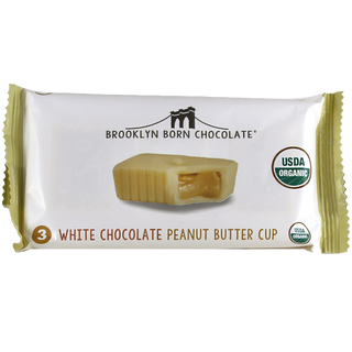 Brooklyn Born Chocolate Organic Peanut Butter Cups White Chocolate 40g