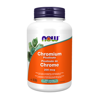 Now Chromium Picolinate 200mcg 250 Veggie Caps