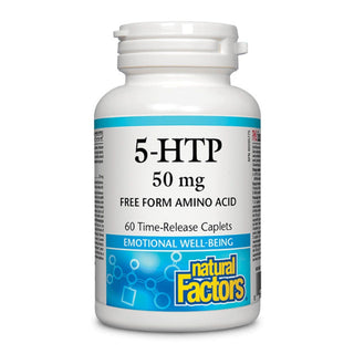 Natural Factors 5-HTP Time Release 50mg 60 Caplets