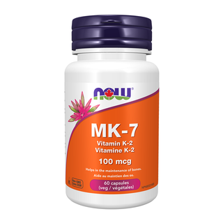 NOW MK-7 Vitamin K2 100mcg 60 Veggie Caps