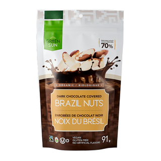 Green Sun Brazil Nuts Dark Chocolate Covered 91g