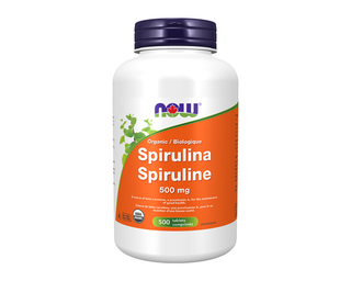 Now Organic Spirulina 500mg 500 Tablets