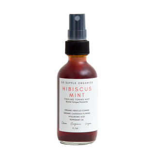 So Supple Organics Tingling Toning Mist Hibiscus Mint 2oz