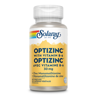 Solaray OptiZinc With Vitamin B-6 30mg 60 Veggie Caps