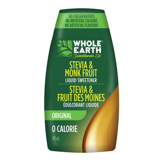 Whole Earth Stevia & Monk Fruit Sweetener Liquid Original 48mL