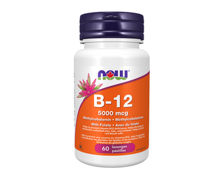 Now Vitamin B-12 5000mcg 60 Lozenges