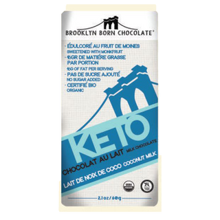 Brooklyn Born Chocolate Organic Keto Milk Chocolate Coconut Milk 60g