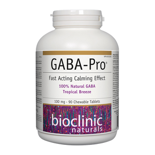 Bioclinic GABA-Pro 100mg Tropical Breeze 90 Chewable Tablets