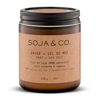 Soja And Co Soy Wax Candle Sage + Sea Salt 220g