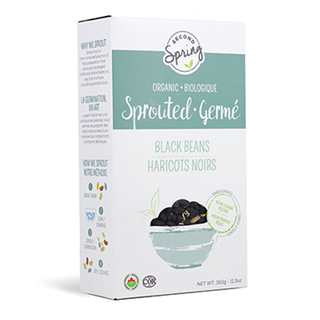 Second Spring Organic Sprouted Black Beans 350g